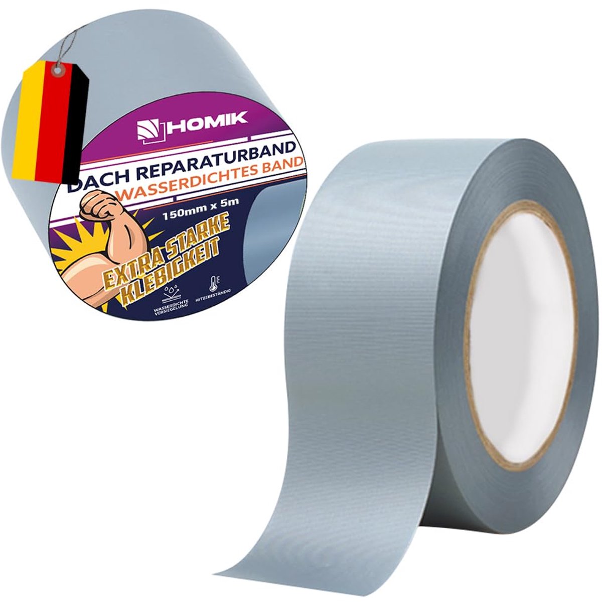 Reparatietape 15 cm x 5 m - MicroSealant - Zelfklevend - Perfect voor daken en afdichtingen - ShopVlot