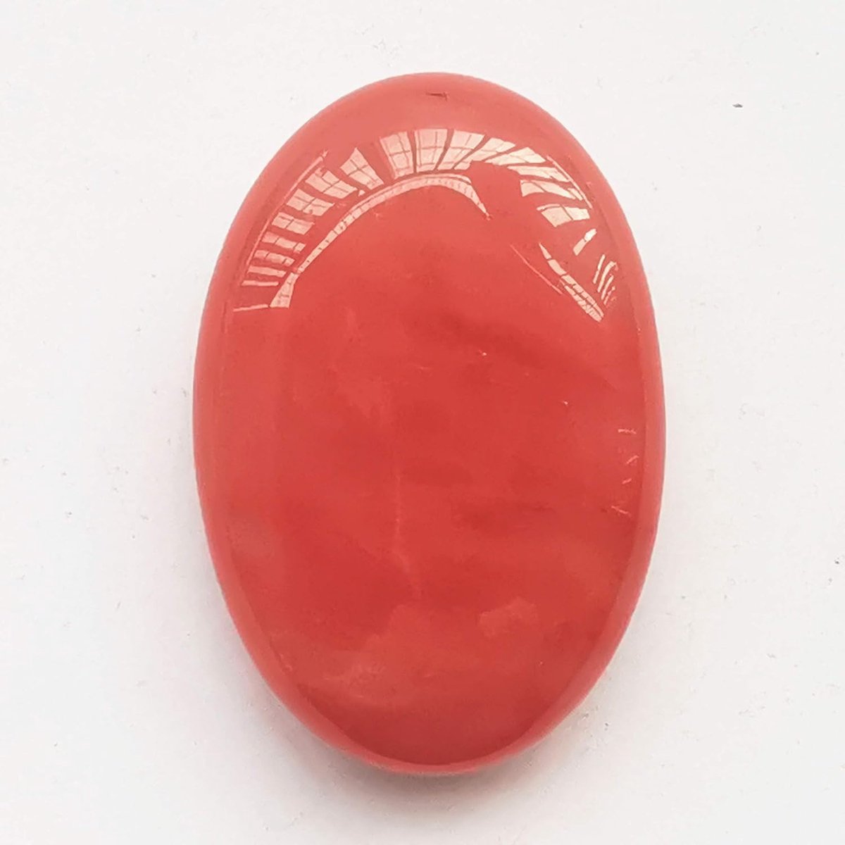 Zorgenstenen kersenkwarts - ovale handpalmzakken - gladde edelstenen - voor massage en reiki - ShopVlot