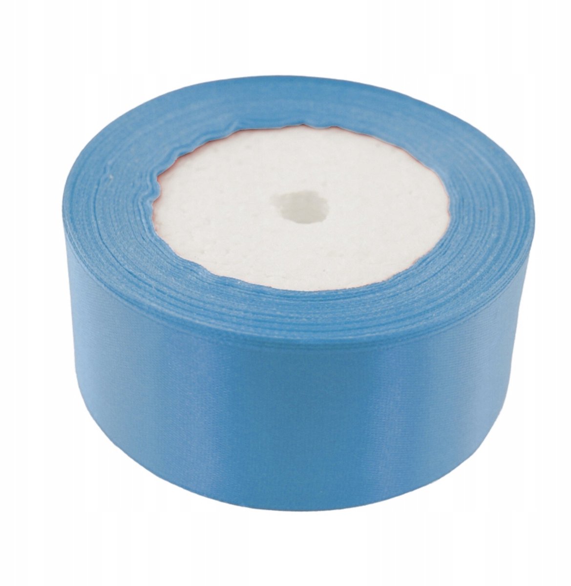 Blauwe satijnen lint rol 23 meter, 40 mm breed voor decoratie