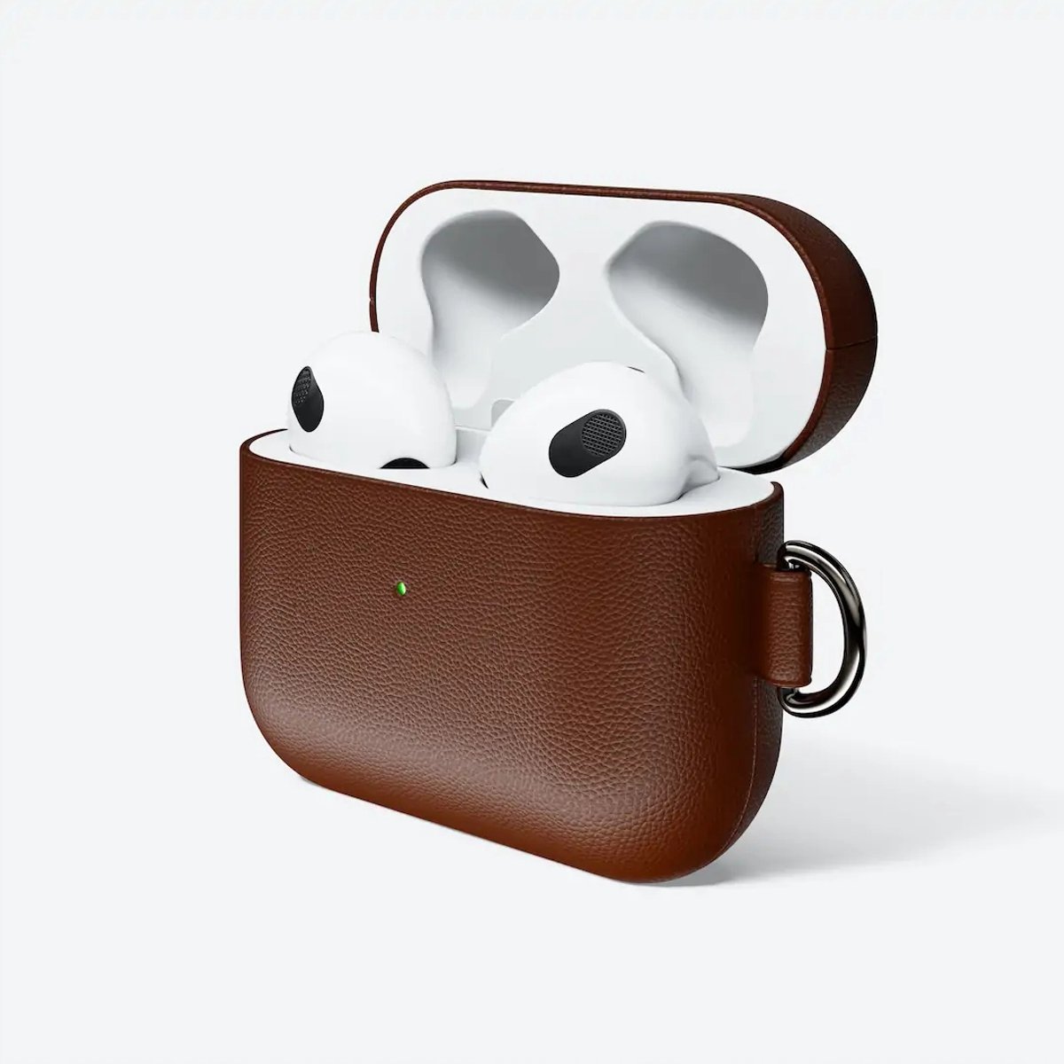 Bruin Lederen Beschermhoesje voor AirPods