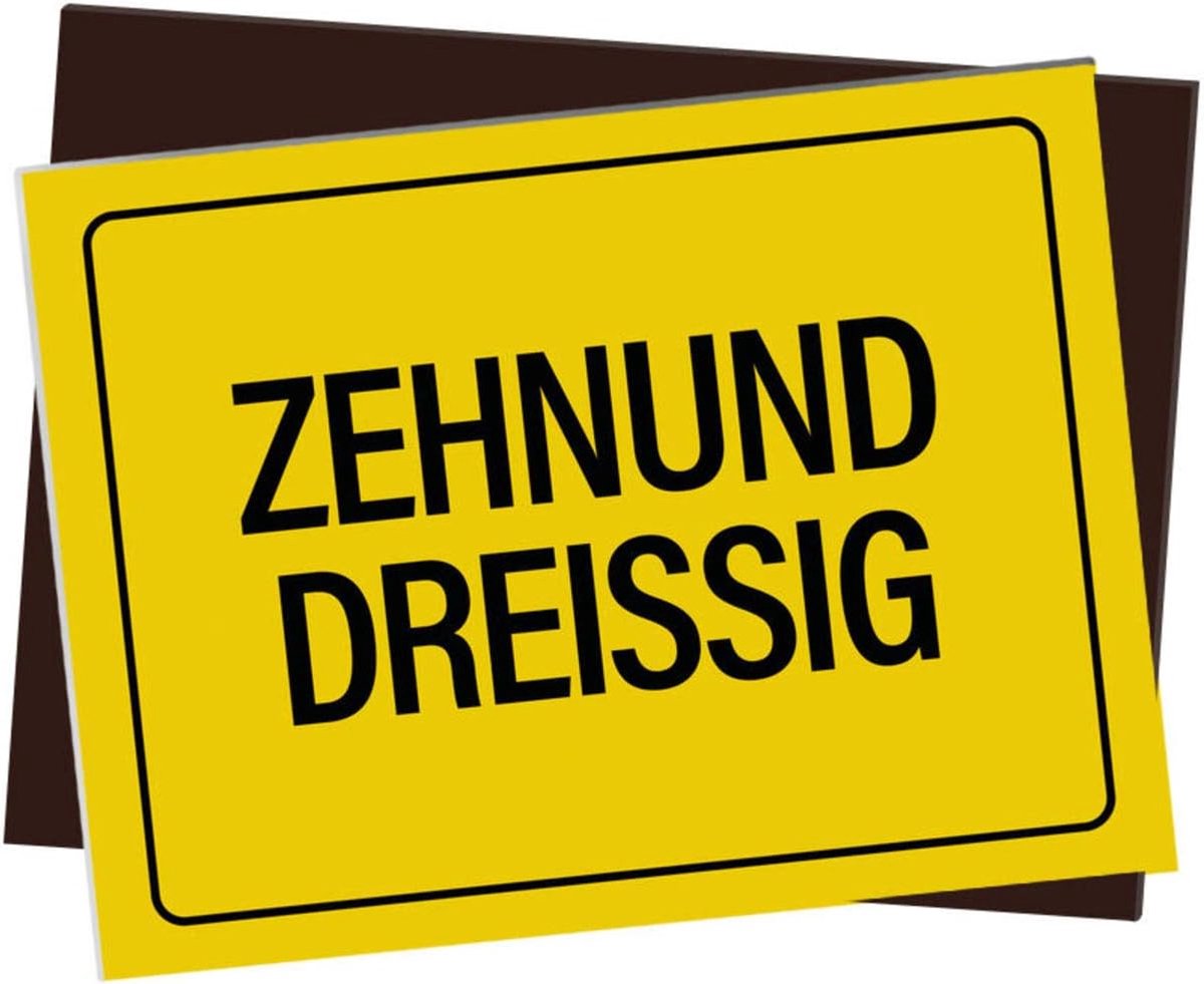 Magnetische koelkastmagnet - 10 x 7,5 cm - plastic - voor dertigste verjaardag - perfect voor memo's - SnelShoppen