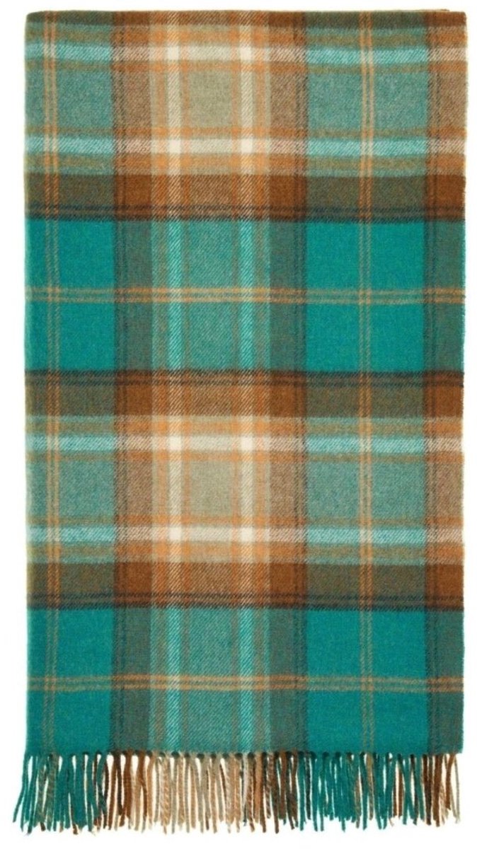 Plaid Winterton Jade Groen - Merino Lamswol - 140x185 - Bronte by Moon Scotland