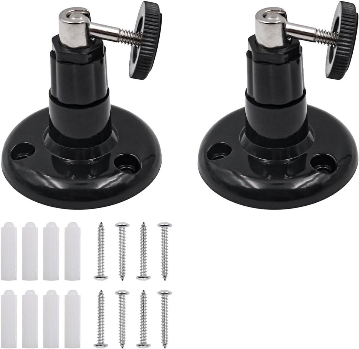 Camerahouder - Muurbeugel Camera - Beveiliging Thuis - 360 Graden Draaibaar - 1/4 Inch Schroefdraad - Zwart