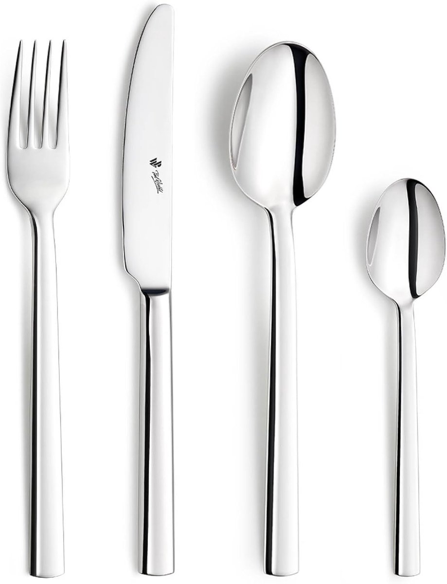 Bestekset voor 6 Personen - 24 Stukken - RVS - Minimalistisch Design - Elegant Tafelen - SnelShoppen