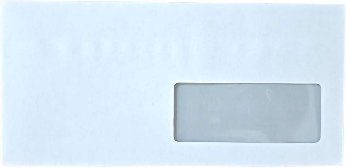Enveloppen met venster 11 x 23 cm - FSC papier - 100 stuks - ideaal voor A4 documenten - SnelShoppen