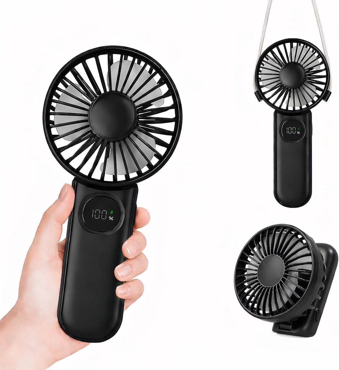 Handventilator - USB-oplaadbaar - Stil en compact - Ideaal voor reizen - SnelShoppen