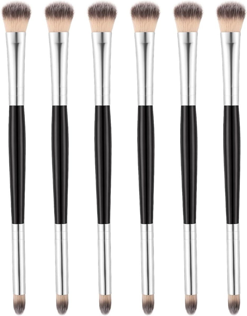 Oogschaduwborstel 2-in-1 - Zachte blending borstel - Dubbele oogschaduwborstel voor precisie - SnelShoppen