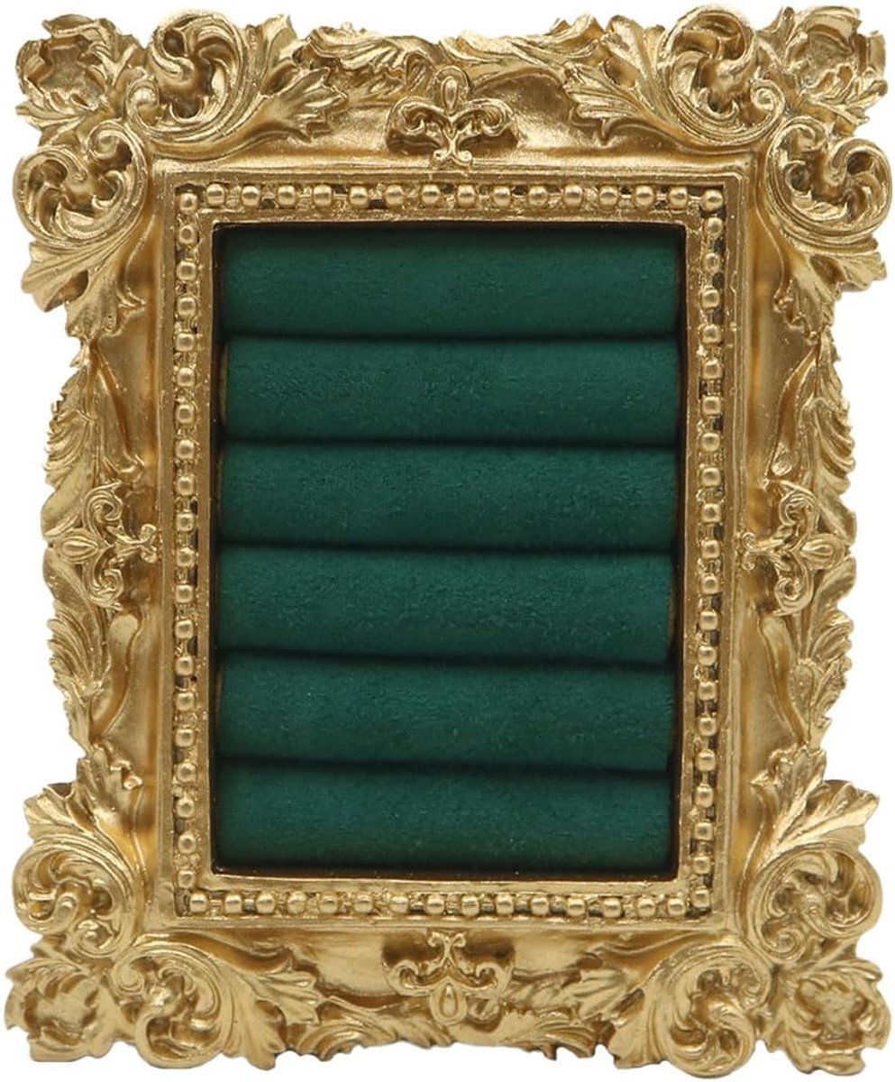 Ring displaystandaard 10x8.5cm - vintage groen - barokke ringhouder - sieraden organizer voor vrouwen - SnelShoppen