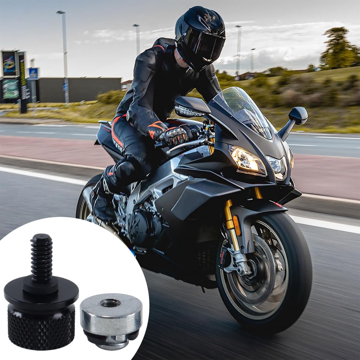 Motorfiets zadel bevestigingsschroeven set - Aluminium - Corrosiebestendig - Complete vervangingsoplossing - SnelShoppen