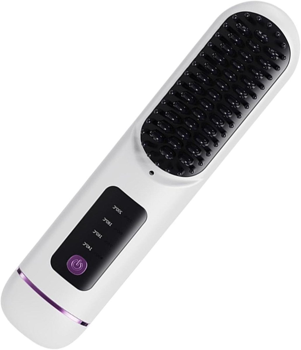 Draagbare Stijltangborstel - Lichtgewicht Stijltang - Haar Stylen - 4 Temperatuurstanden - 18.5 cm - Zwart