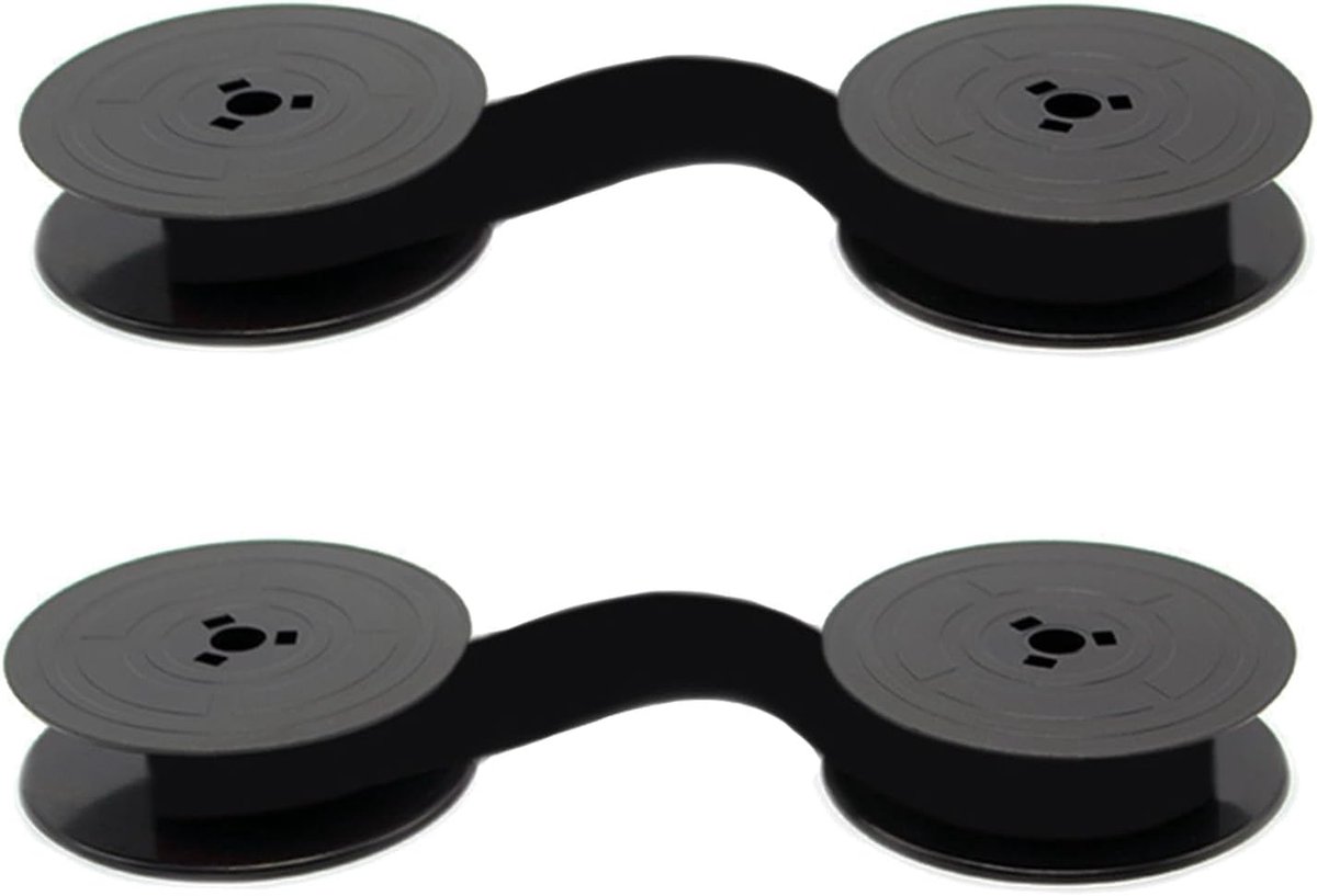 Nylon banden voor schrijfmachines - 2 stuks - zwart - duurzame decoratie voor autoliefhebbers - SnelShoppen