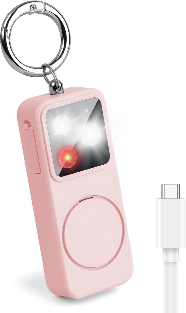 Persoonlijk alarm 150dB - met zaklamp - zelfverdediging - veilig onderweg - SnelShoppen