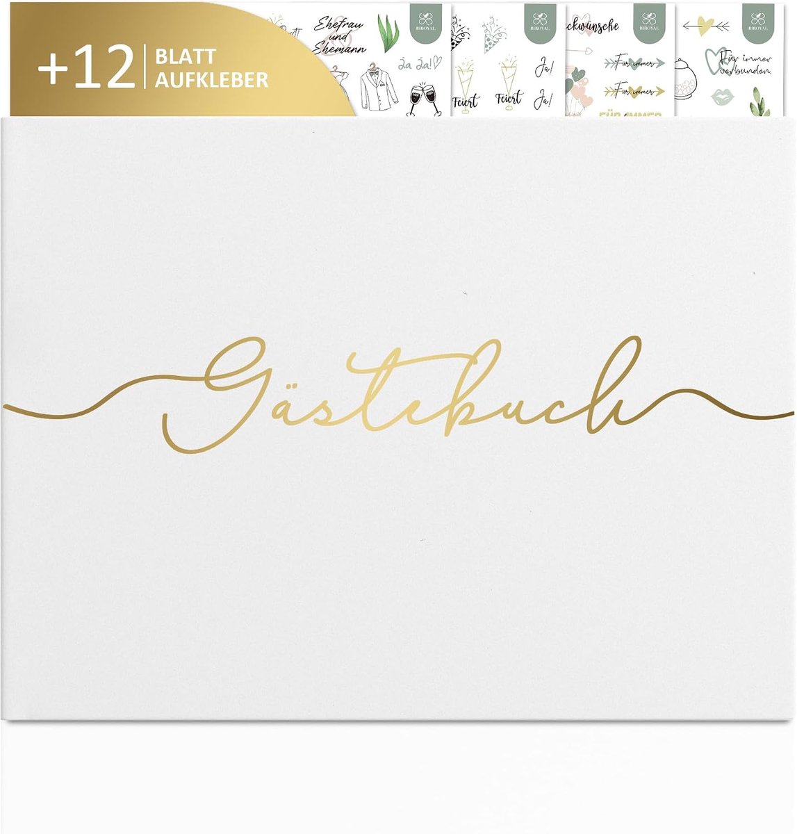 Gastenboek bruiloft - wit - elegant ontwerp - unieke herinneringen vastleggen - SnelShoppen