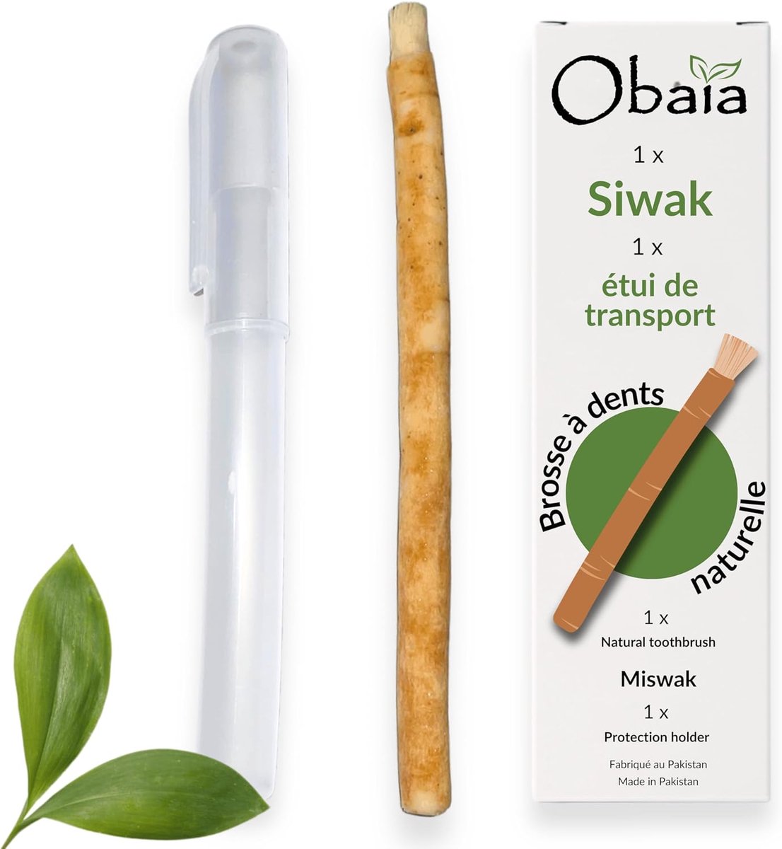 Siwak stick set 1 - 100% natuurlijke tandenborstel - araq hout - tandbleking en reiniging - SnelShoppen