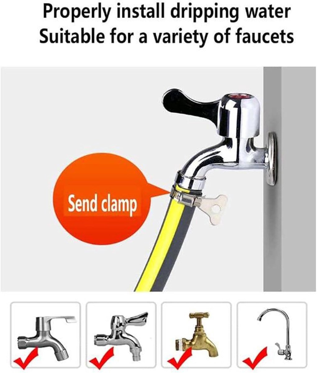 Tuinslang PVC - Flexibele waterslang - Gazon irrigatie - Hogedruk bestendig - 10 meter - Grijs – foto 5