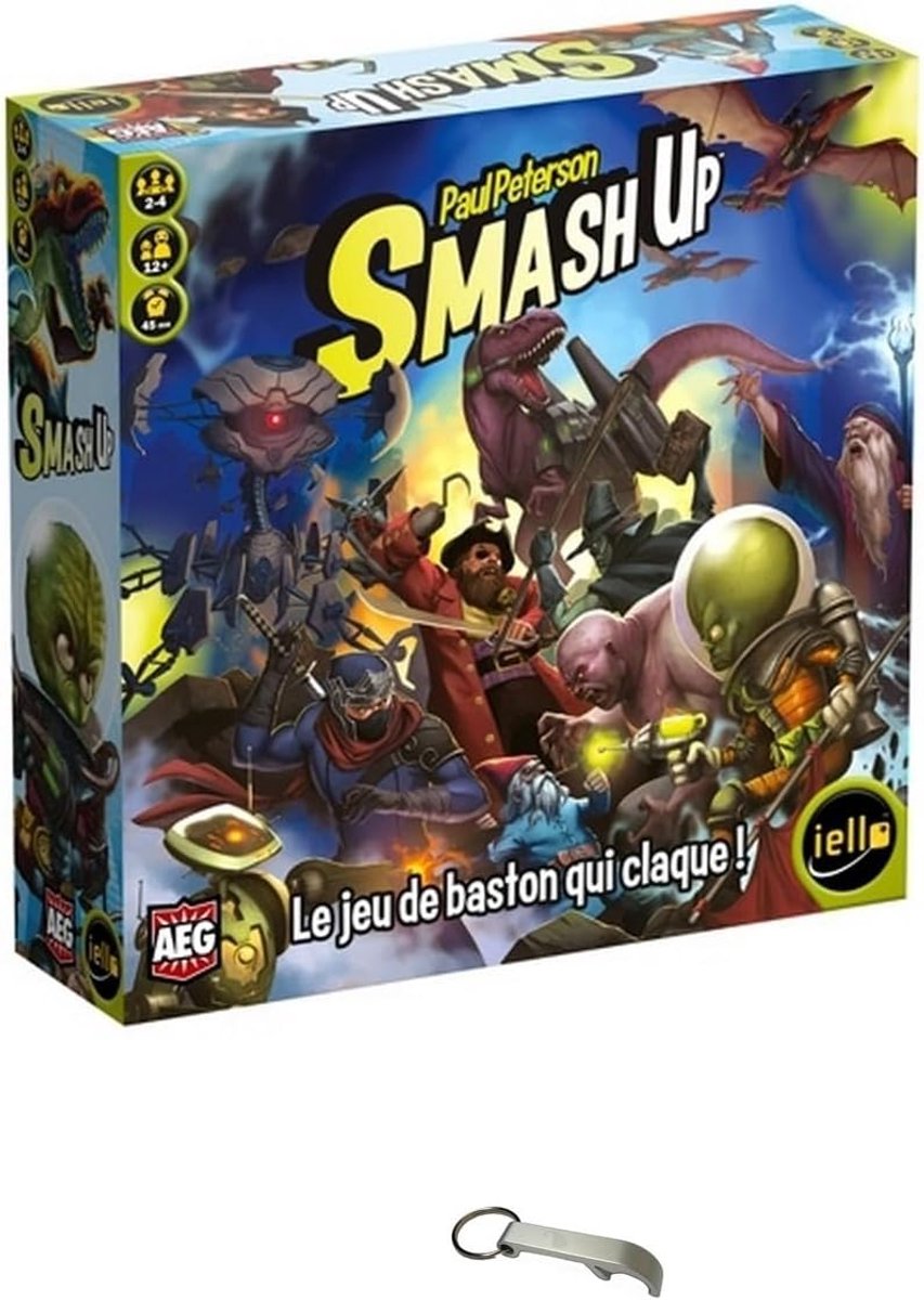 Kaartspel Smash Up - Franse versie - 2 tot 4 spelers - Strategisch en leuk voor jongeren - SnelShoppen