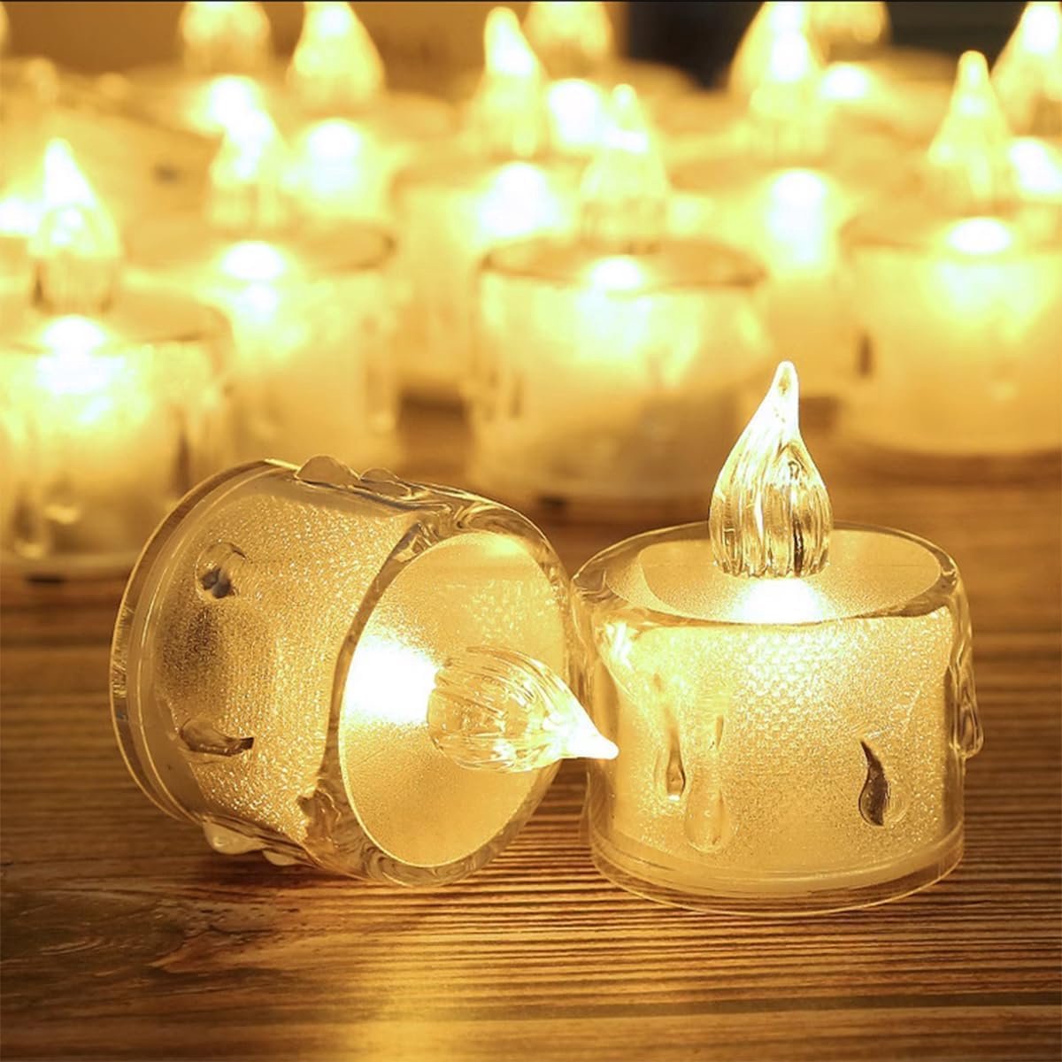 LED Kaarsen 12 stuks - Flameless Halloween Kaarsen - Veilig plastic - Creëer een sfeervolle ambiance - SnelShoppen