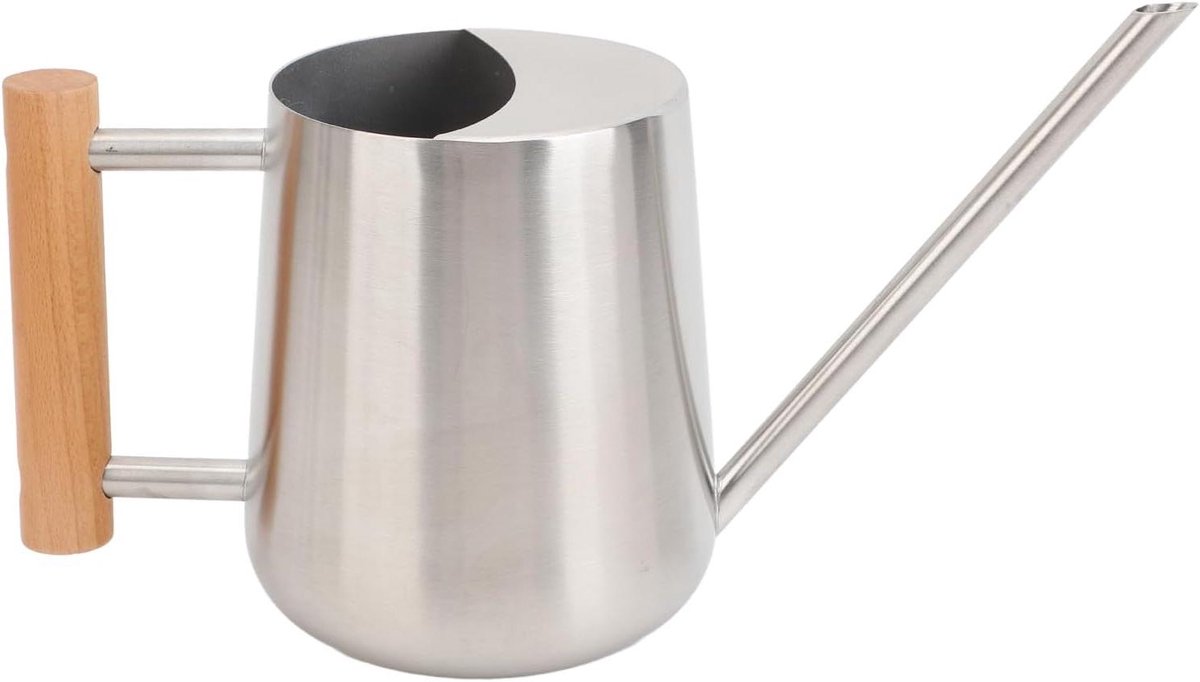 Kleine Gieter - Waterkan Planten - Planten Water Geven - Lange Uitloop - 26D x 15B x 11H cm - Zilver