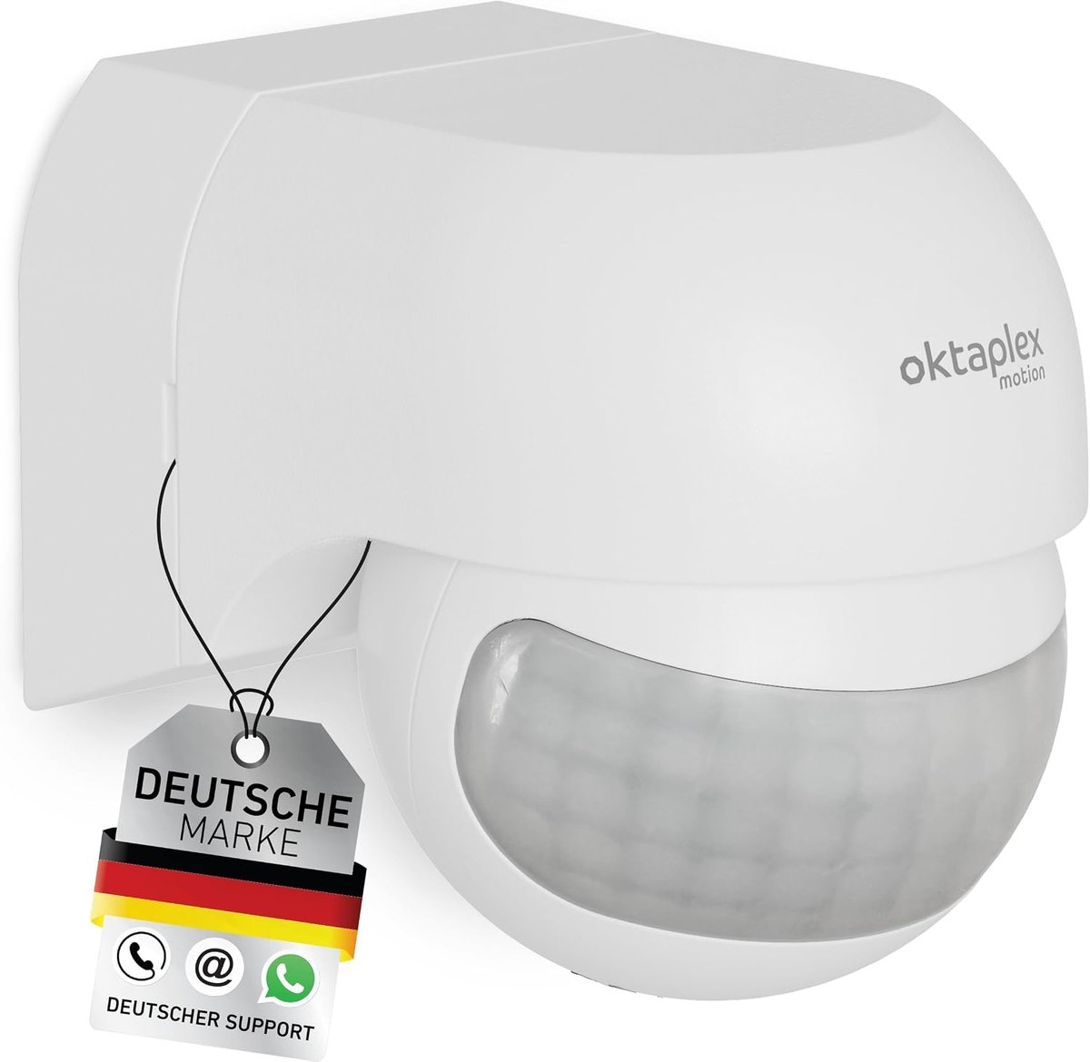 Bewegingssensor 230V IP44 - 180° draaibaar - 12 m bereik - ideaal voor buitenverlichting - SnelShoppen