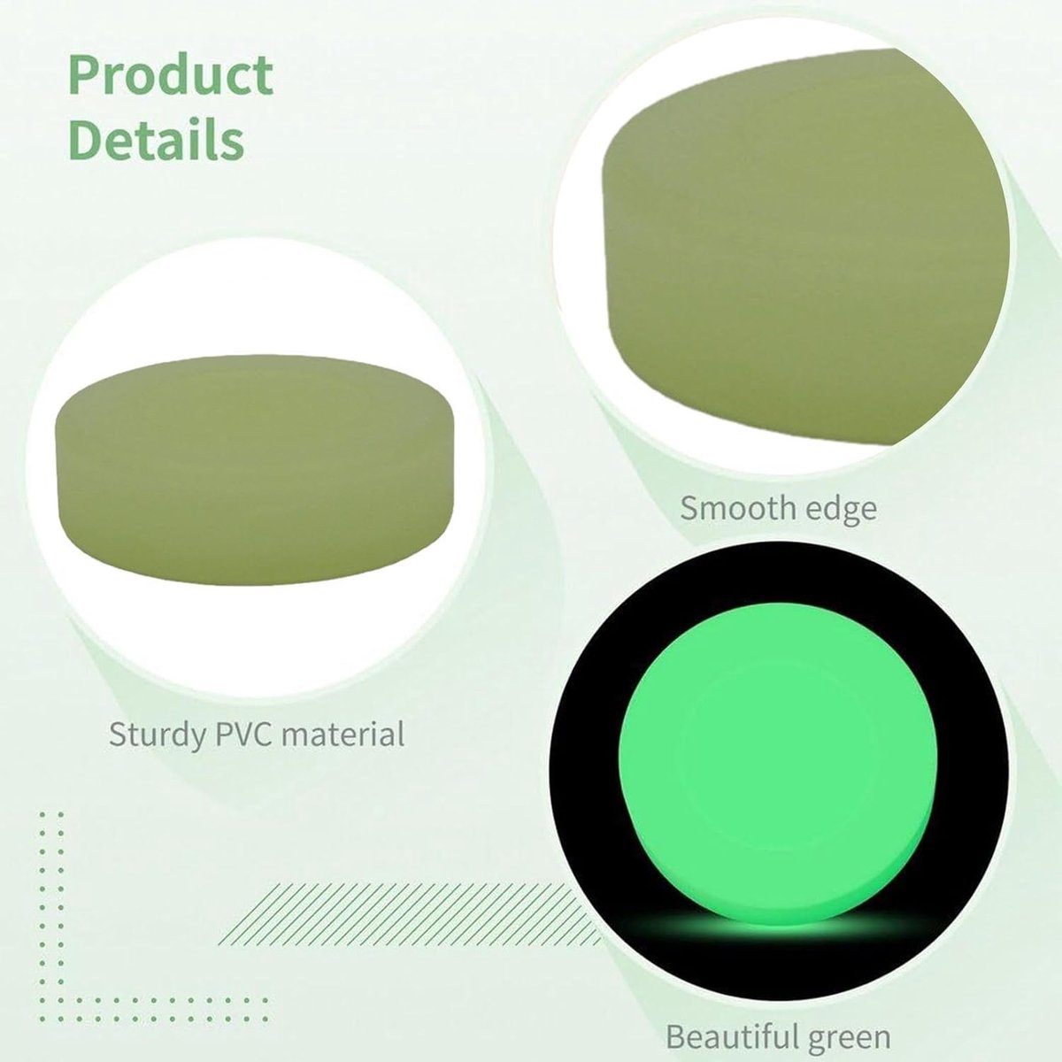 Lichtgevende Hockey Pucks - Sportballen - Spelen in Donker - Geïntegreerde LED - 1 Pak - Groen