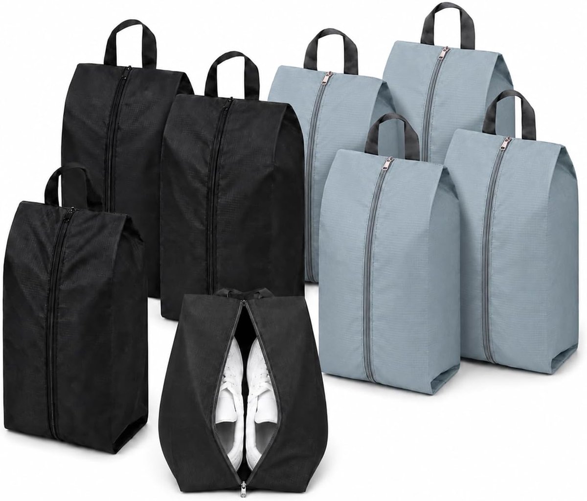 Schoenenzakken 8 Stuks - Waterdicht met Rits - Stofdicht en Slijtbestendig - Perfect voor Reisaccessoires - SnelShoppen