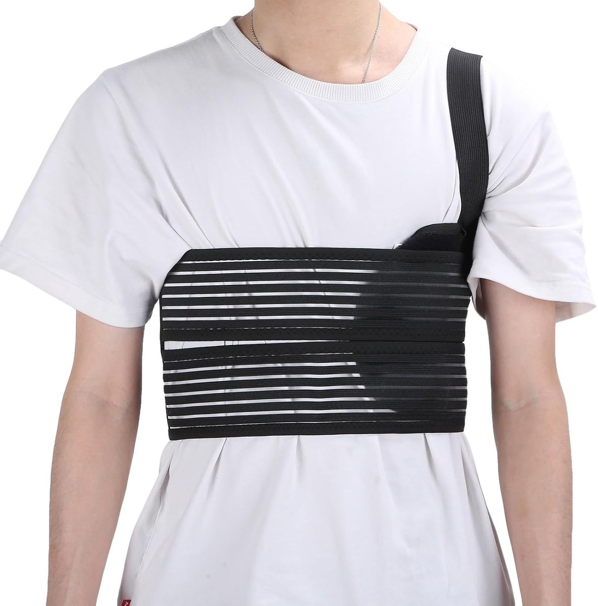 Adjustable rib binding with shoulder strap chest rest strap for men and women chest strap for sports 80-114cm - ShopVlot