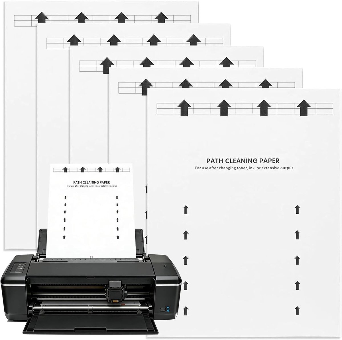 15 stuks printerreinigingsvellen A4, papierweg reinigingspapier voor laserprinters, inkjetprinters, kopieerapparaten - ShopVlot
