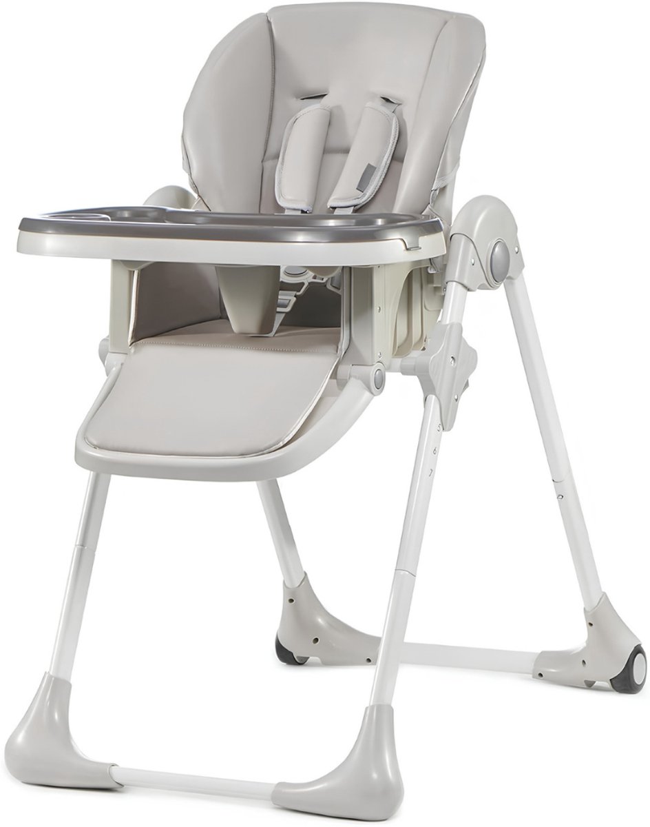 VALI® Kinderstoel - Maximaal Gewicht 15kg - Vouwstoel - Kinderstoel Inklapbaar - Beige - 85cm x 56cm x 105cm