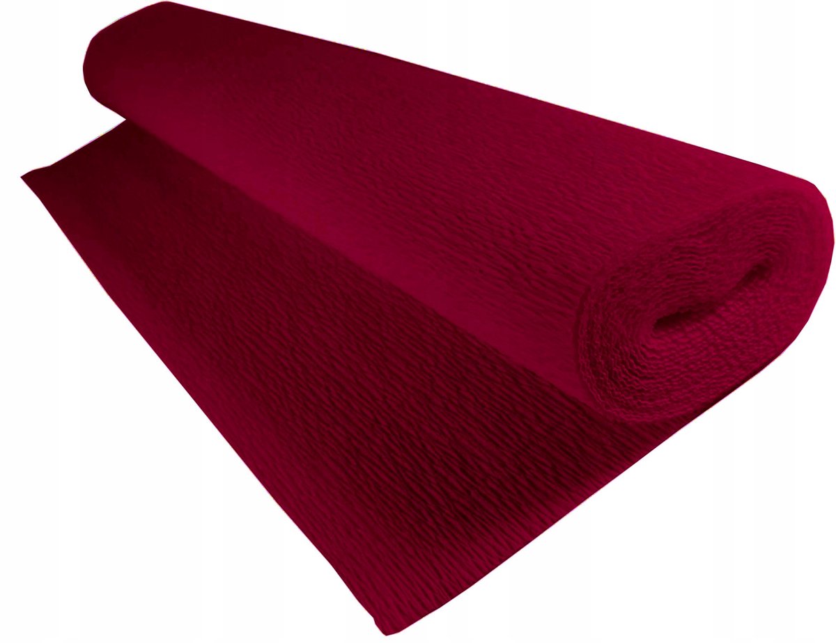 Donkerrode Kreppapier Rol 200x50cm - Knutselen & Decoratie