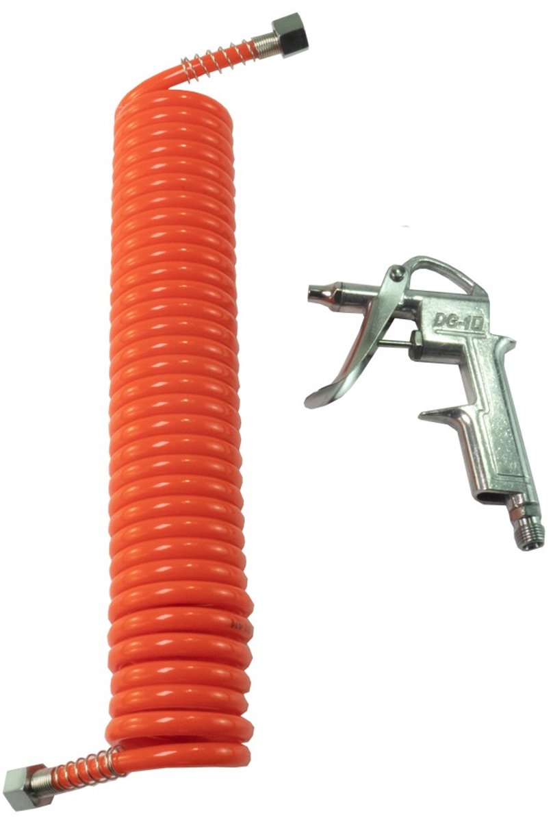 Pneumatisch luchtblaaspistool - met 5 meter PU-slang [55805C]
