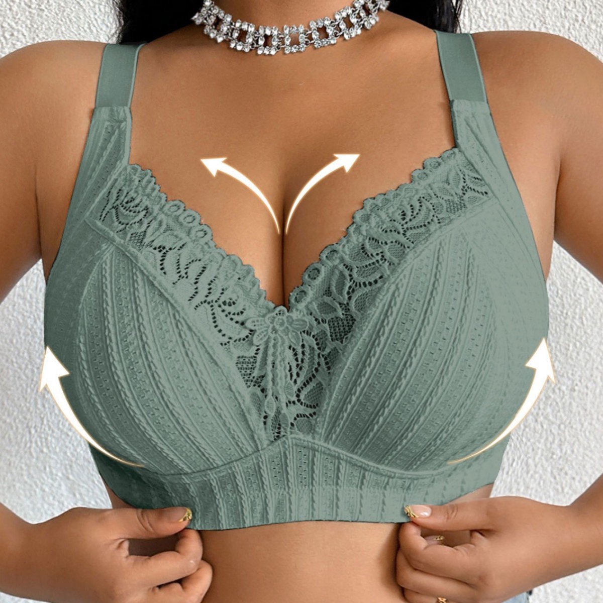 casalora – Sexy grote maten push-up bh – naadloos dun model— 85D – mooie rug – S-vormige comfortabele ondersteuning – voorkomt doorhangen & uitwaaieren – maakt grote borsten slanker – casual & comfortabel