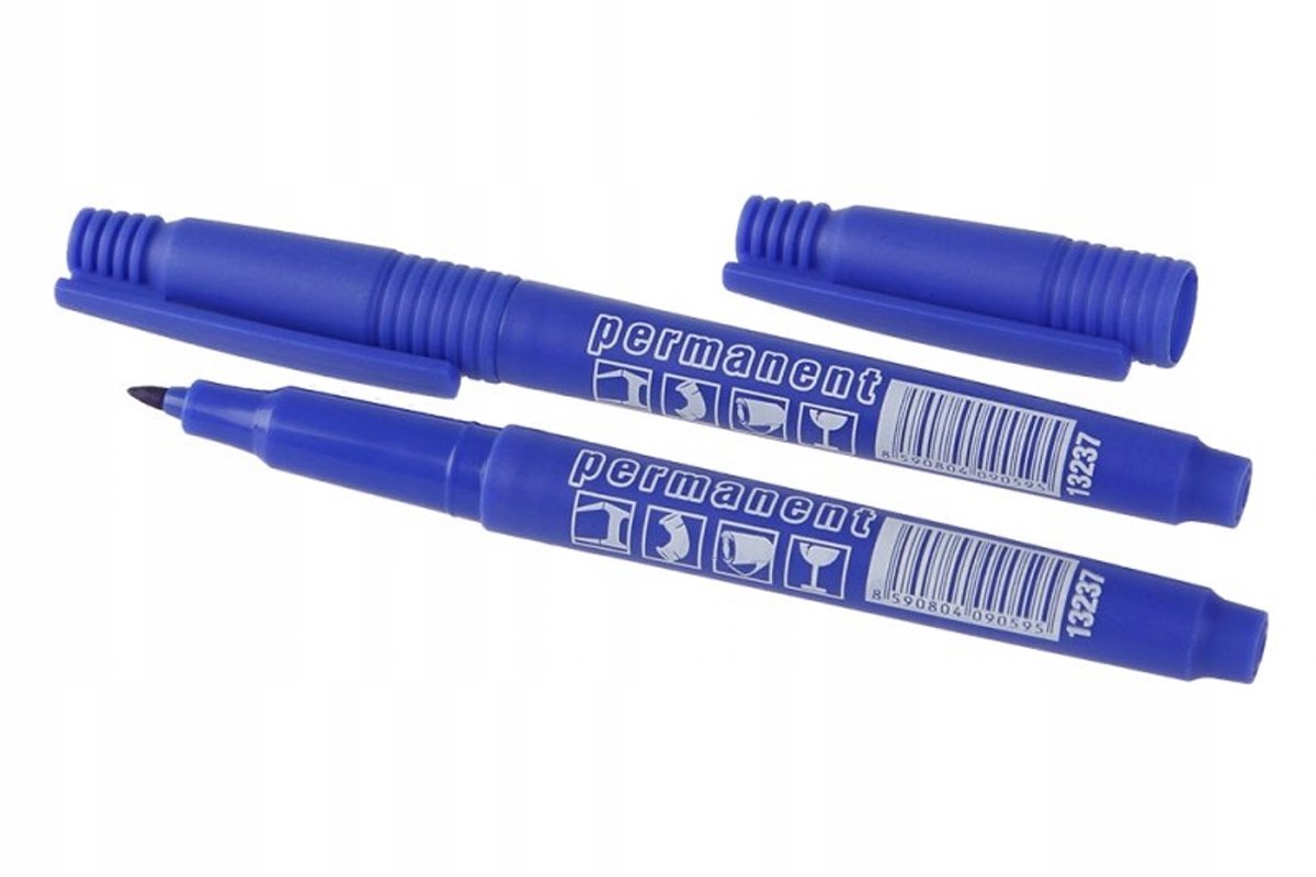 Permanente marker blauw voor cd/dvd, kabels en diverse oppervlakken