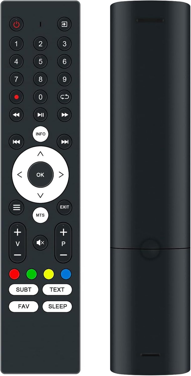 Afstandsbediening vervanging voor Smart Tech 40FN01V3 32HN01V1 - eenvoudig in gebruik - werkt direct met nieuwe batterijen