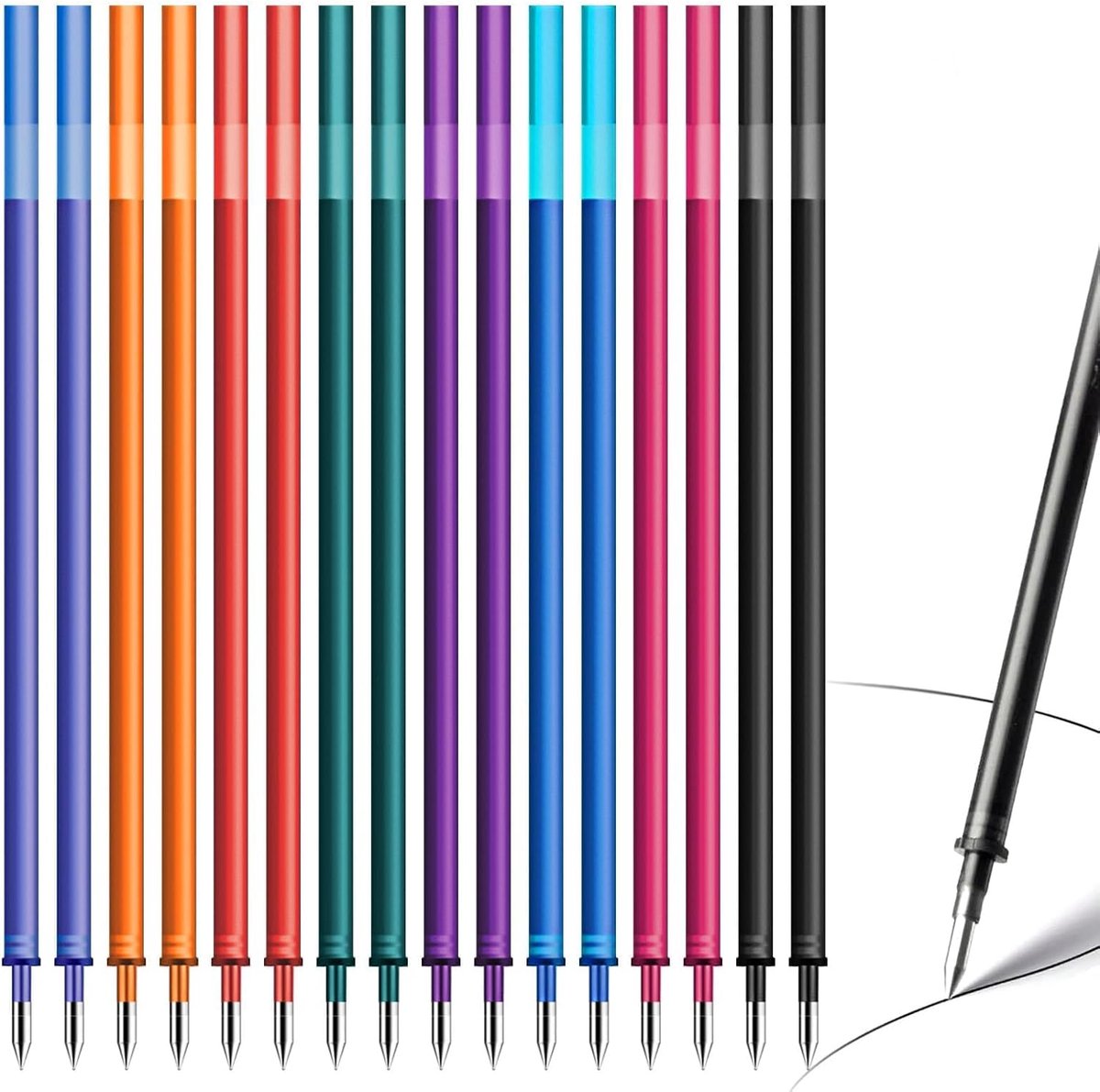 Vulpunt navullingen 0,7 mm - wasbare in 8 kleuren - perfect voor nauwkeurig schrijven - ShopVlot