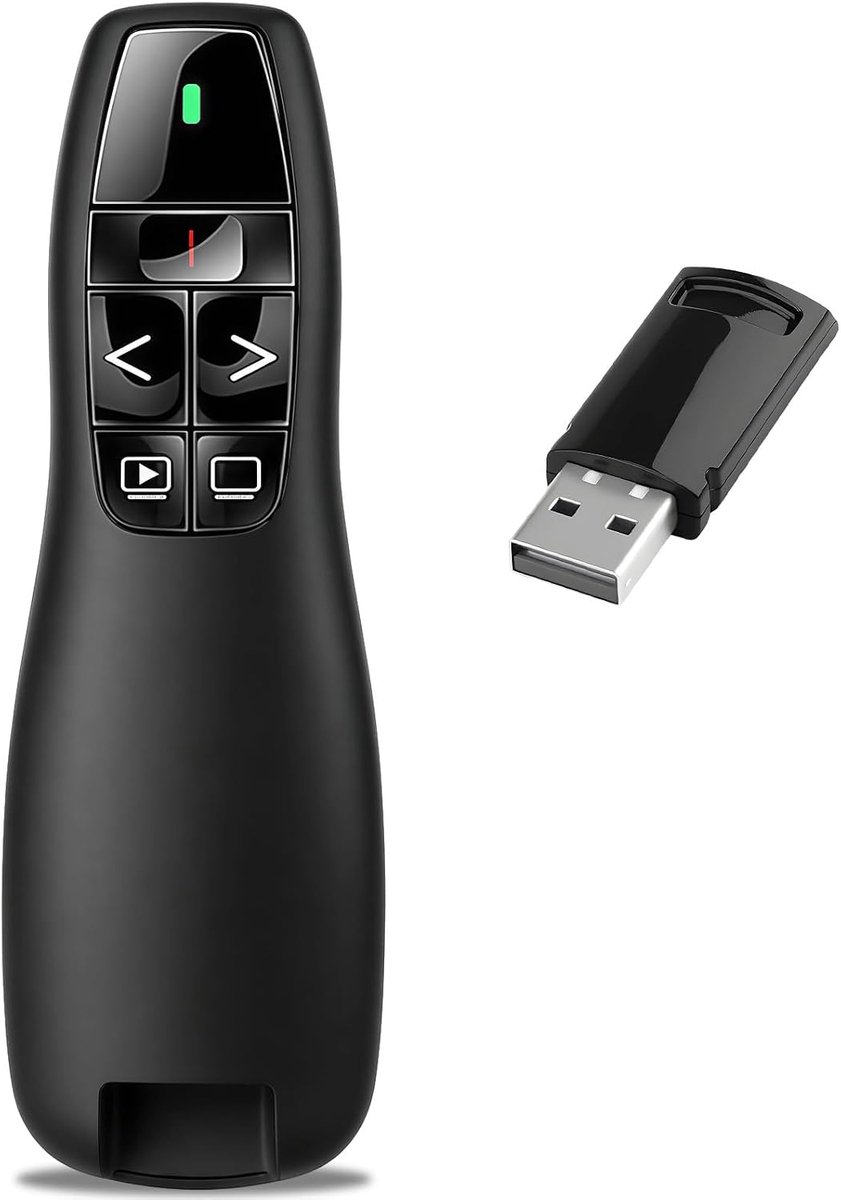 Presentator USB C - draadloze afstandsbediening - Powerpoint pointer - ideaal voor presentaties - ShopVlot