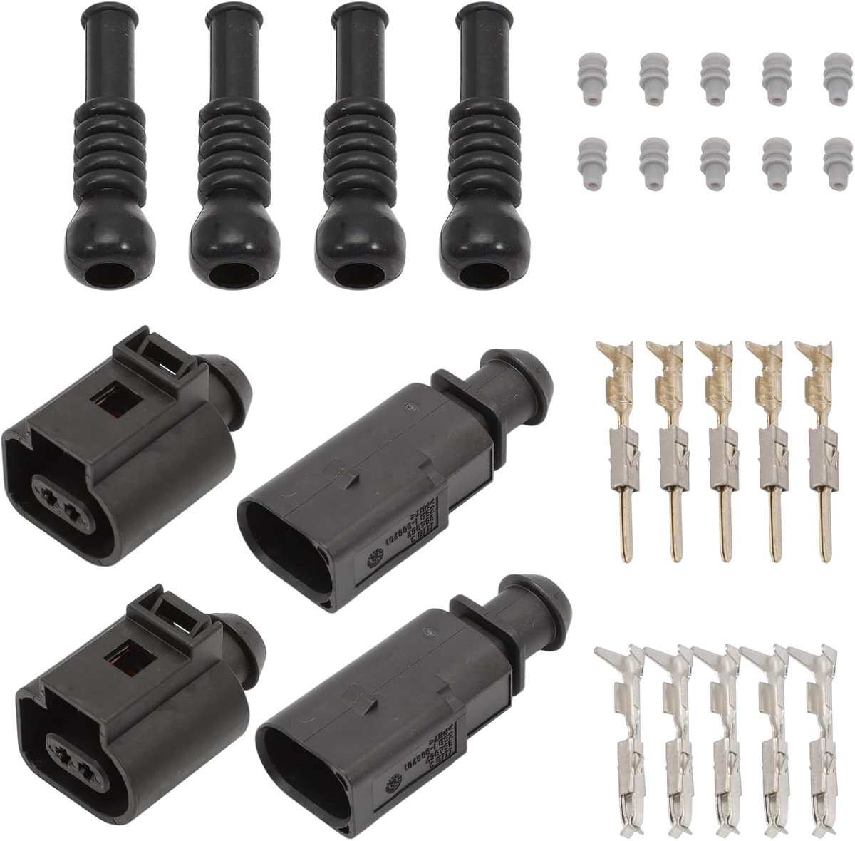 2 Pin Connector Set - Compatibel met VW Audi Skoda Seat - Waterdichte aansluitingen - Eenvoudige installatie - ShopVlot
