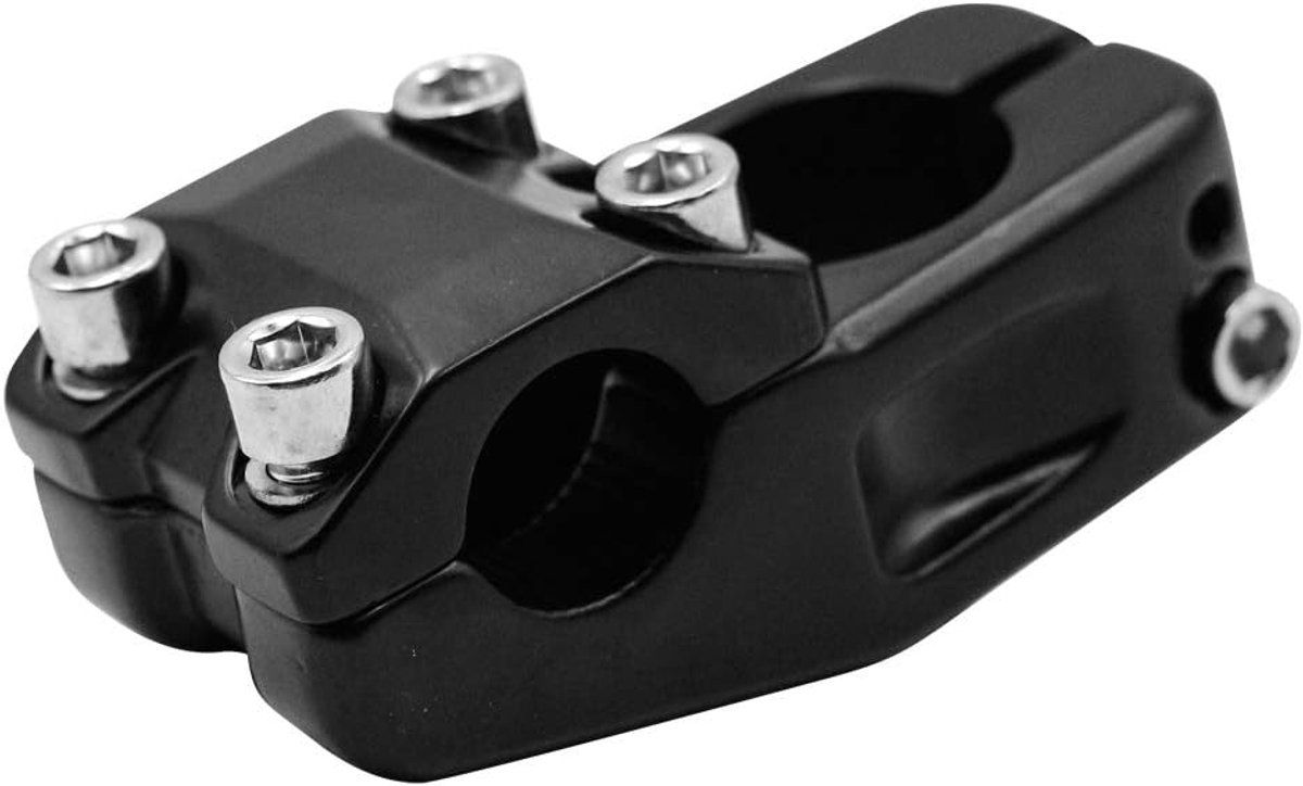 BMX DH FR fiets stuurpen 22.2×28.6×45mm - aluminium zwart - lichtgewicht en sterk - perfect voor downhill - ShopVlot