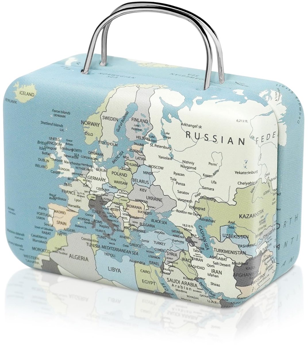Mini-reisdozen 7,5 x 5,5 x 3,5 cm - decoratieve blikjes - geschenkdoos voor bruiloften - ideaal voor geldgeschenken - ShopVlot
