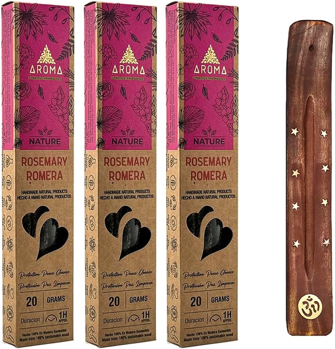 Wierookstokjes 20g - 100% natuurlijk - handgemaakt - ontspanning en meditatie - ShopVlot