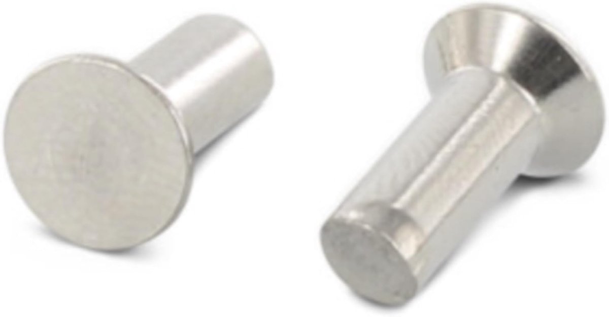 Countersunk rivets 2 x 16 mm - RVS A2 - solide uitvoering - ideaal voor stevige verbindingen - ShopVlot