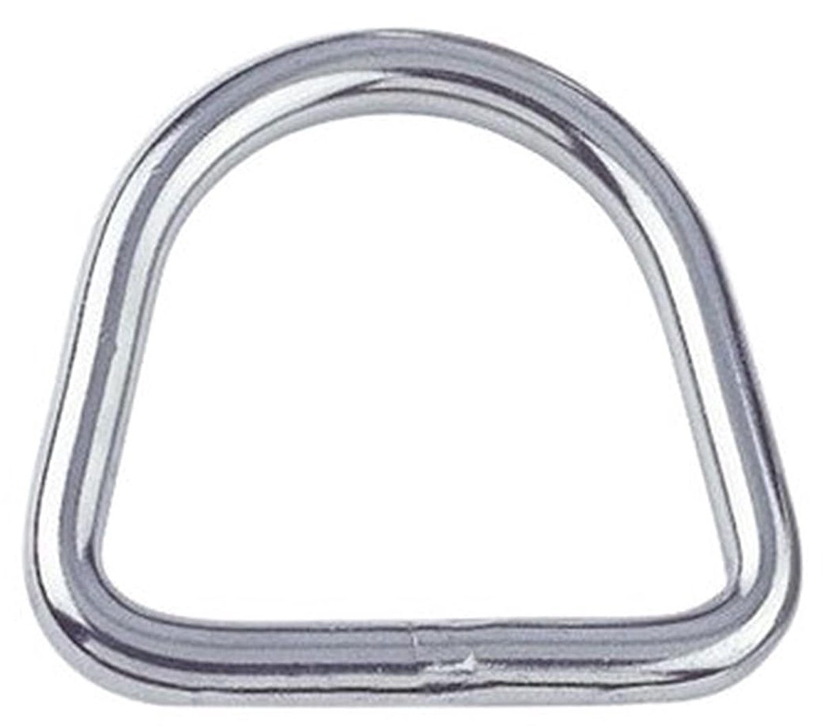 D-ringen 4X30mm - RVS V4A AISI 316 - 10 stuks gelast en gepolijst - ideaal voor hondenriem - ShopVlot