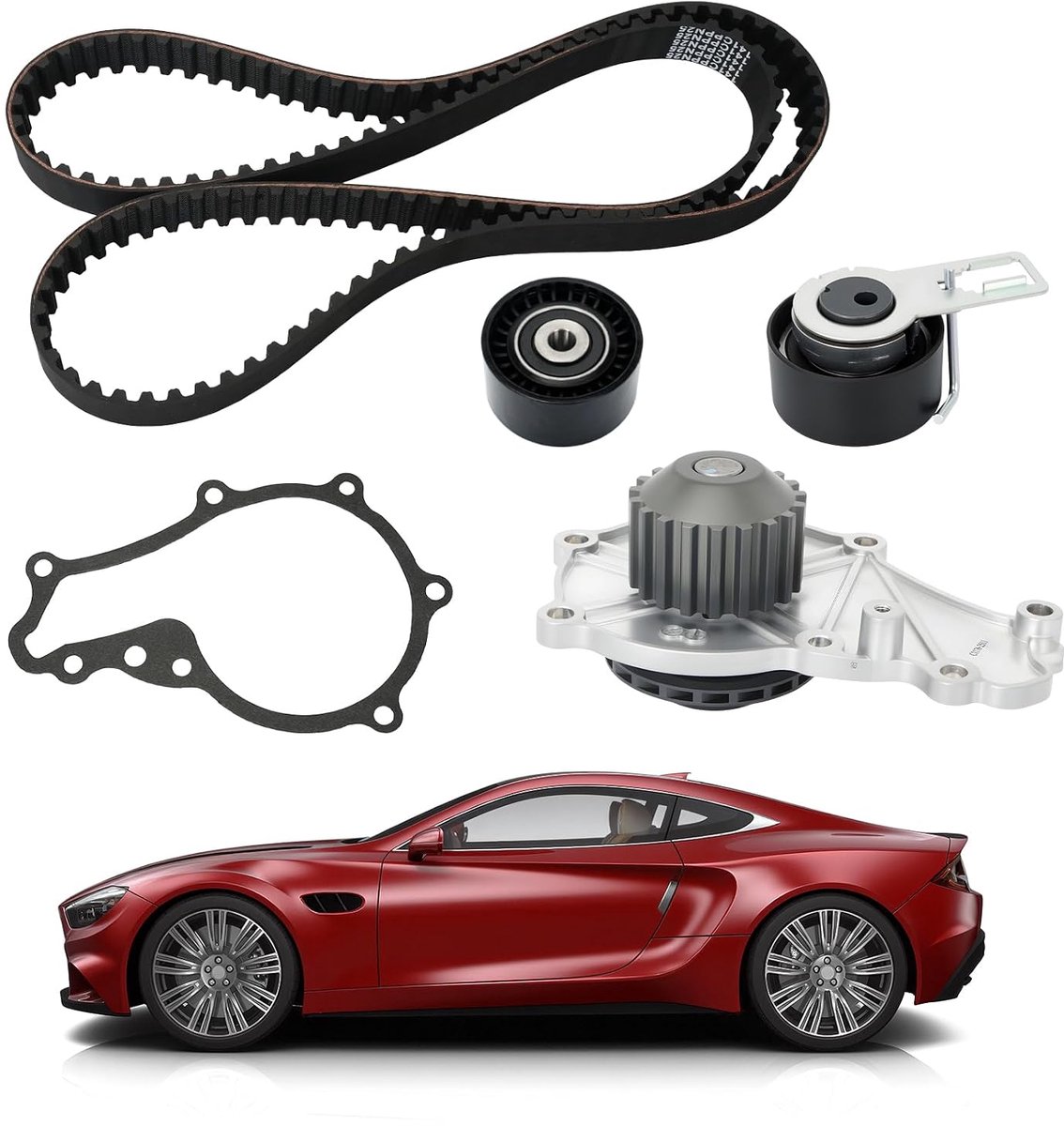 Distributieriem met waterpomp - Compatibel met Citroën, Fiat, Ford, Toyota en Volvo - ShopVlot