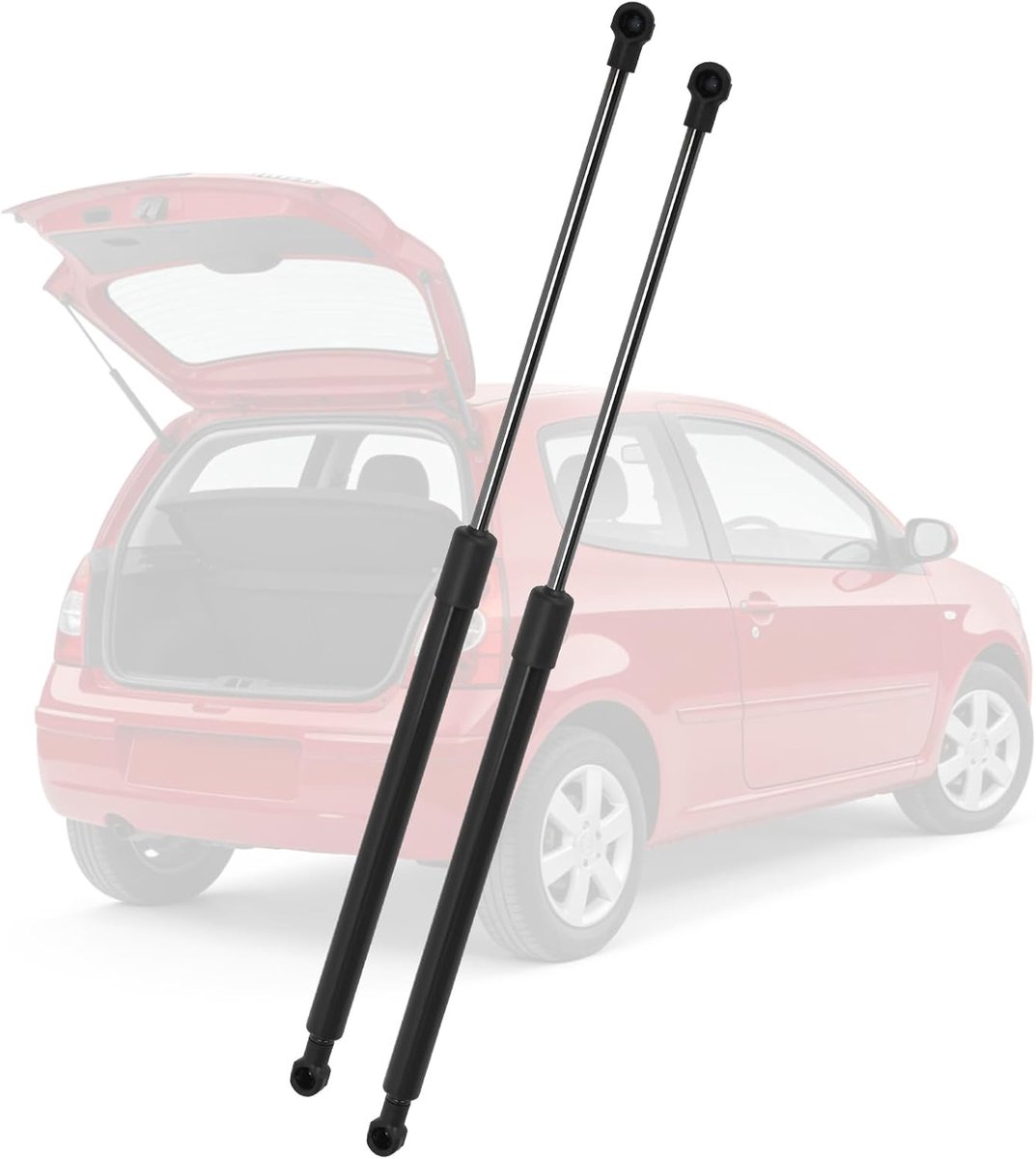 Gasveren achterklep 2 stuks - compatibel met Renault Twingo II - OEM-reserveonderdelen 8200385560 - eenvoudige montage - ShopVlot