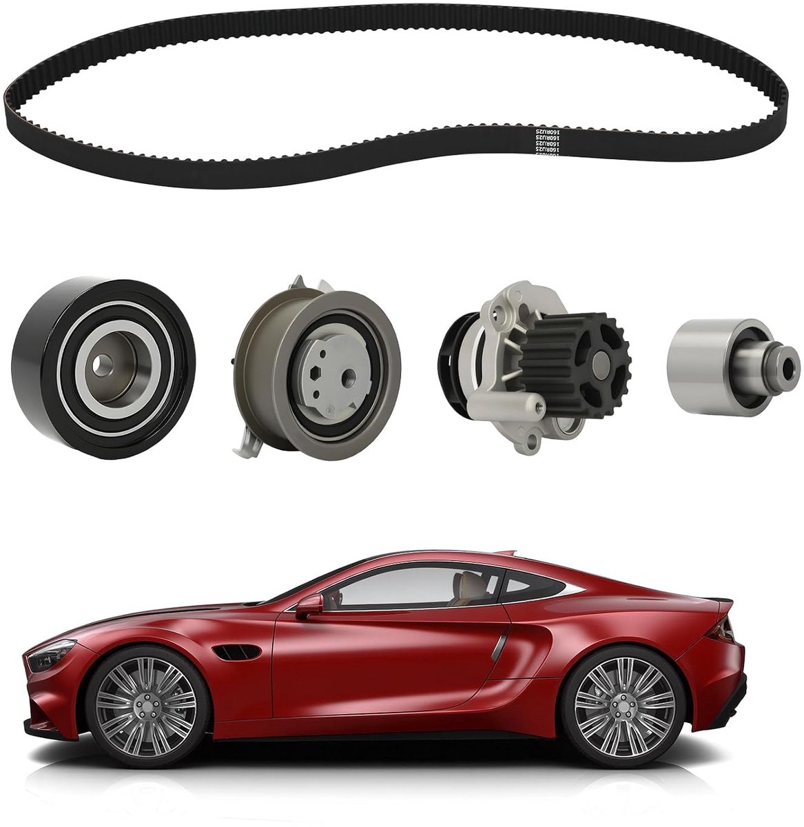 Distributieriem met waterpomp - Compatibel met Audi, Seat, Skoda, VW - Betrouwbare kwaliteit - ShopVlot