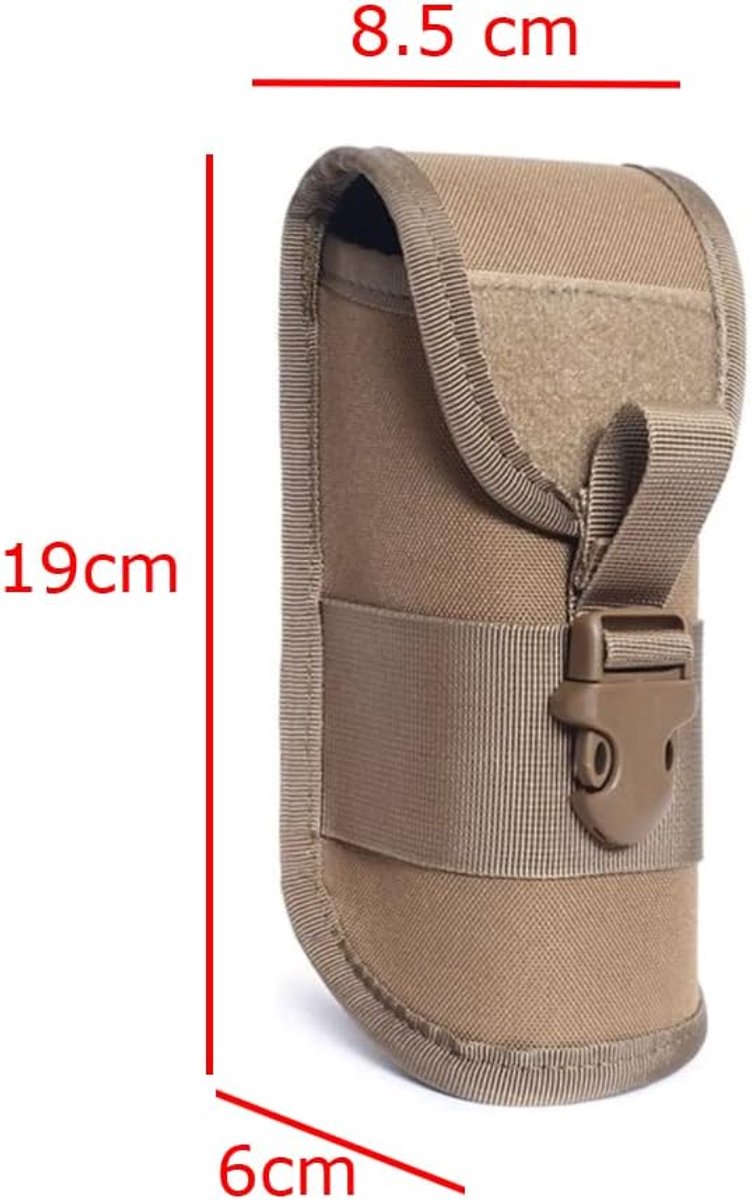 Zonnebrillenhoes - schokbestendig - khaki - ideaal voor buitengebruik - ShopVlot