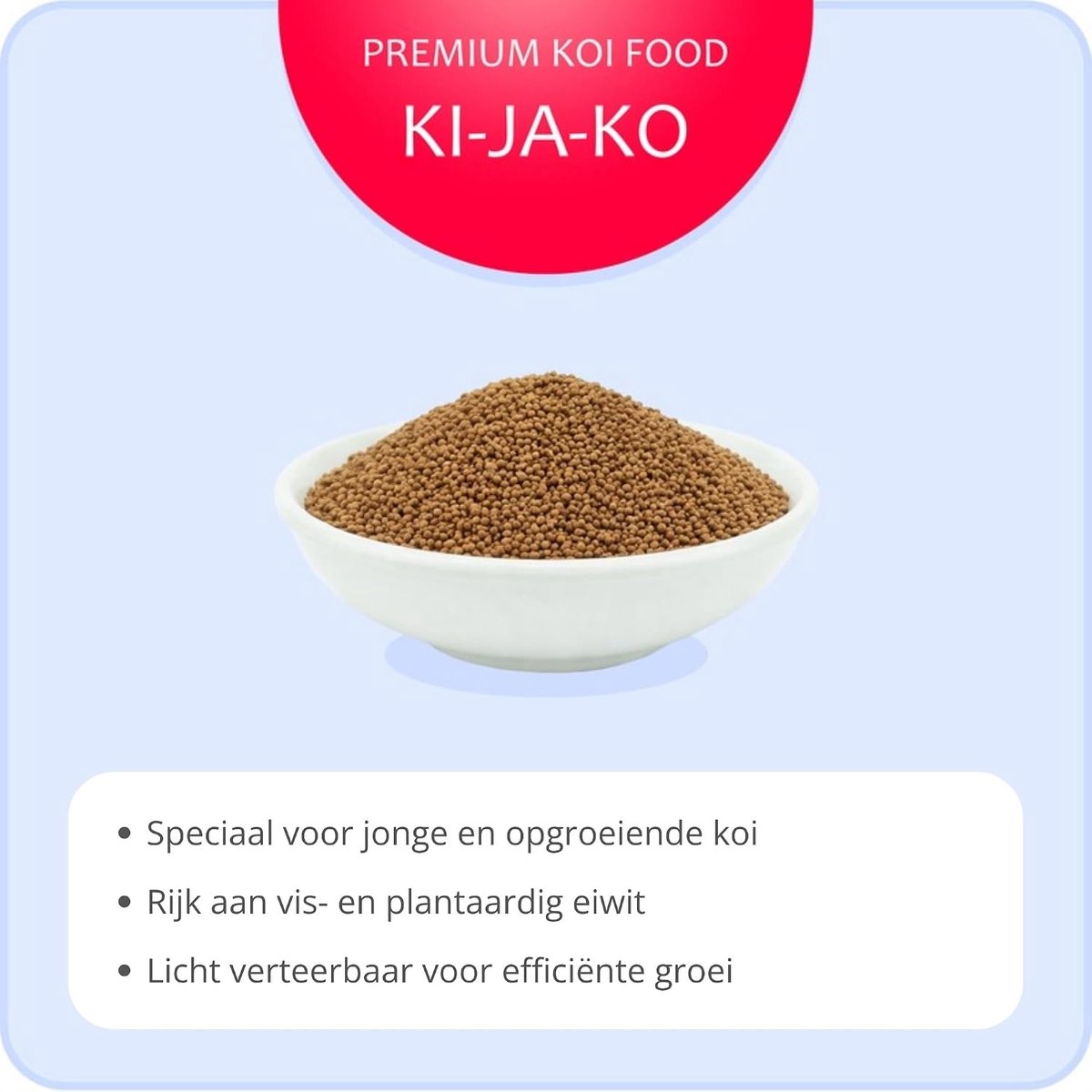 Koi voer 500 g - hoogwaardig eiwit - voor optimale groei - natuurlijke kleurversterking - ShopVlot