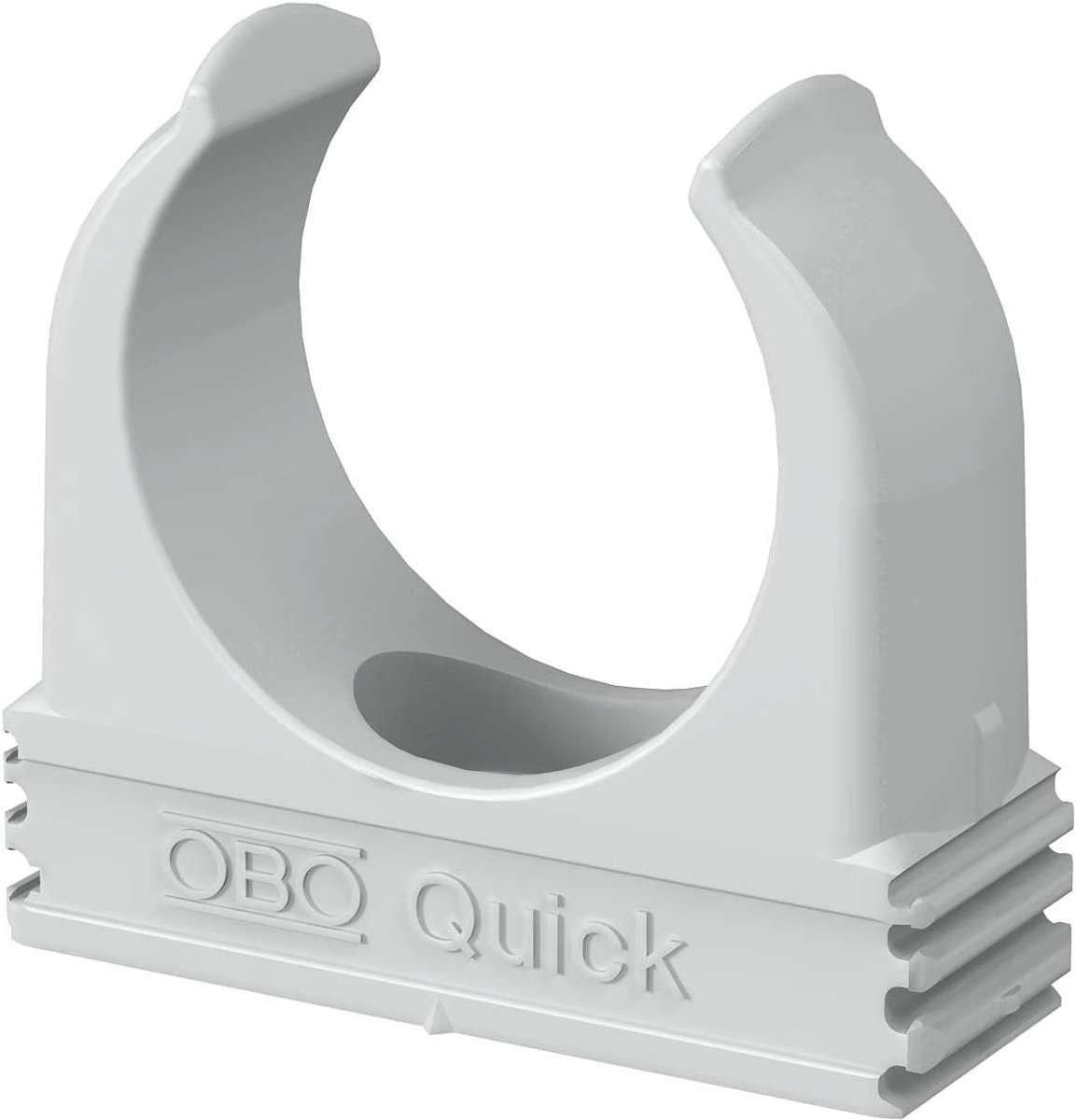Quick-Schelle M40 - lichtgrijs - 50 stuks - stevige bevestiging voor leidingen - ShopVlot