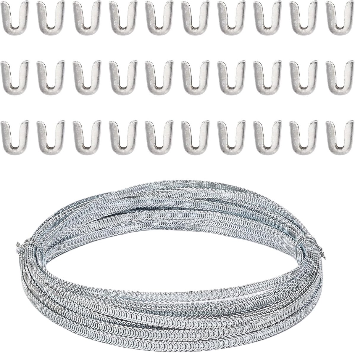Spiraal metalen ribben 39" x 0.2" - Flexibel staal - 30 boning tips - Ideaal voor corsetten - ShopVlot