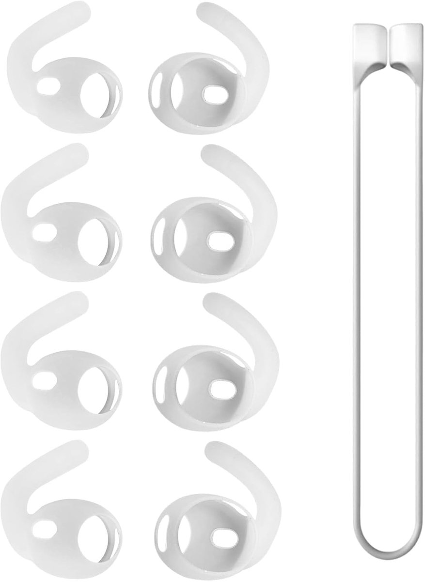 Oorbeugels voor AirPods Pro - 4 paar - siliconen - antislip en zweetbestendig - ShopVlot