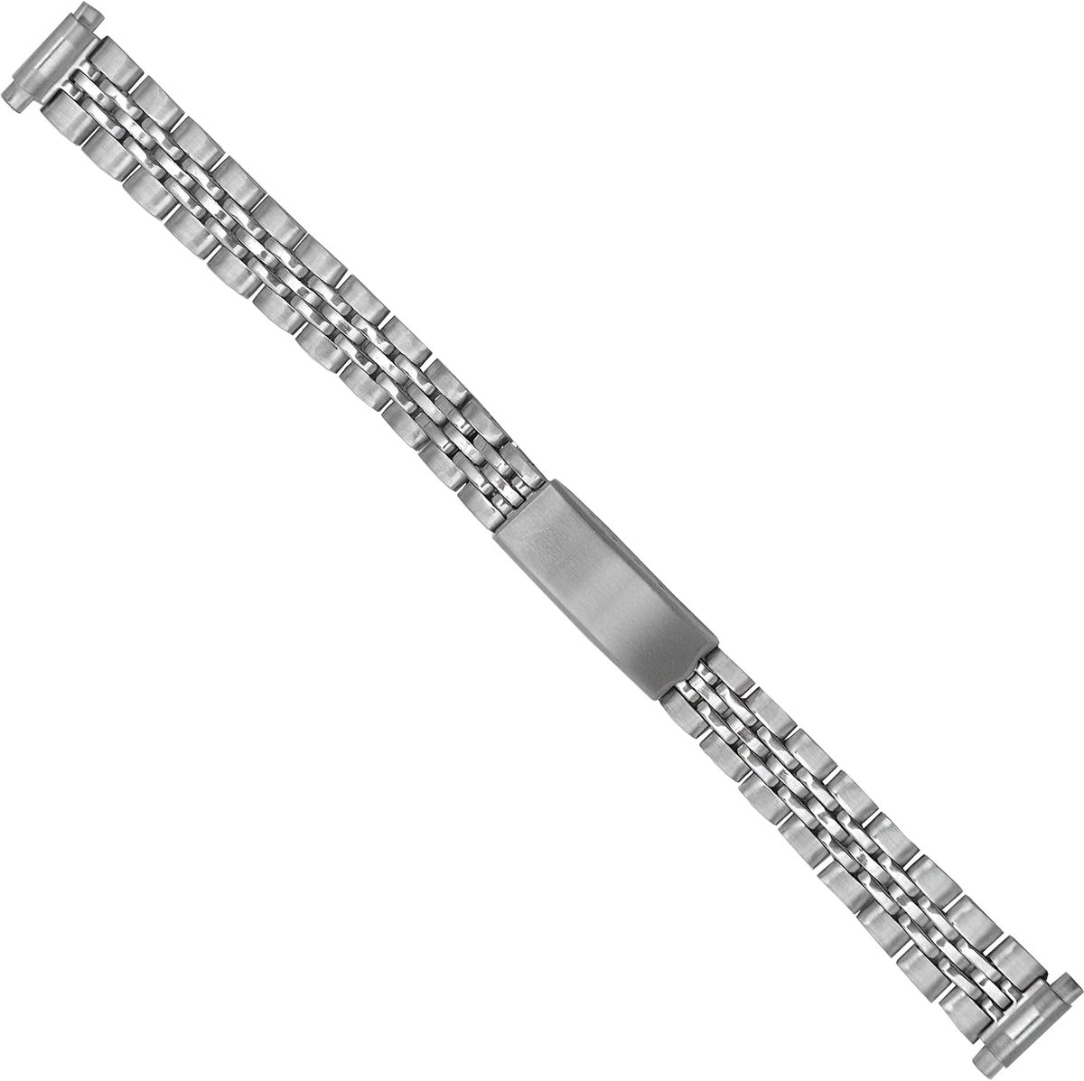 Horlogeband van roestvrij staal verstelbaar tussen 12 mm en 14 mm New Old Stock 1970 1980 - Originele Vintage Armband Metallic - Strap voor Antieke Horloges Retro